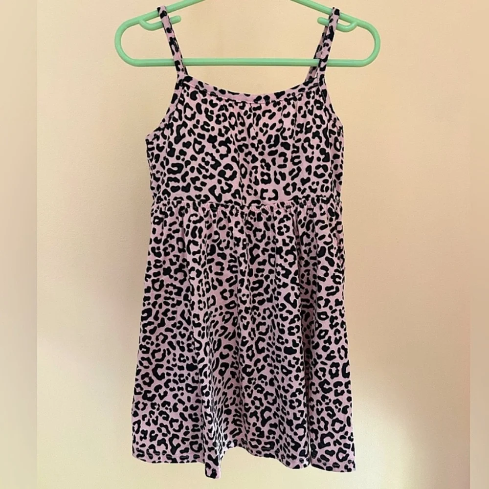 Pink Leopard Spaghetti Strap Dress | Girls Size 3T | The Children’s Place